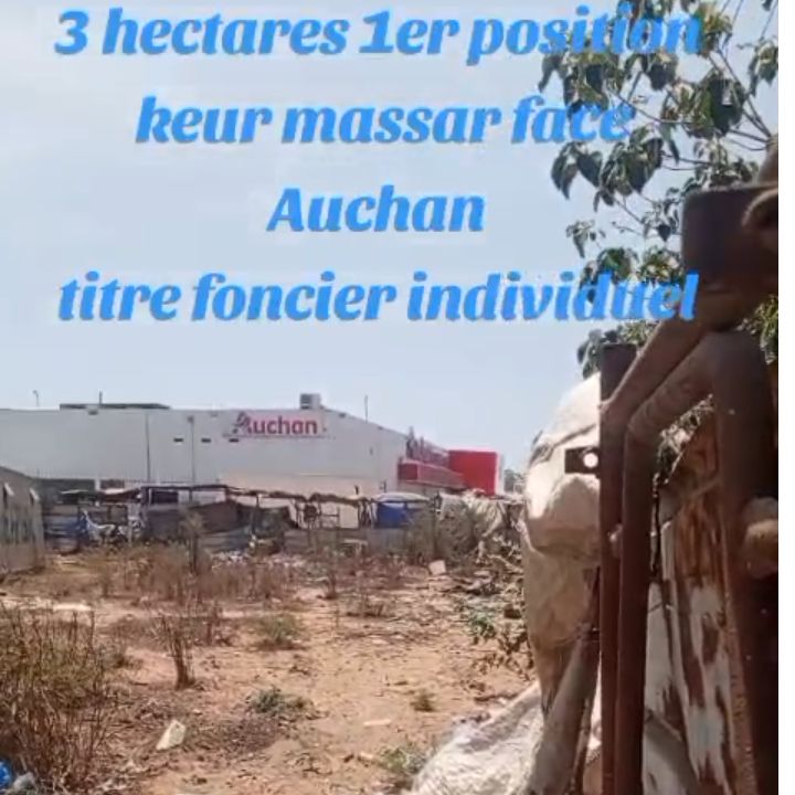 Terrain 3 hectares à Keur Massar, derrière Auchan 📍